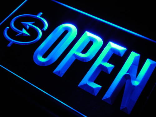 OPEN Money Exchange Shop Lure Neon Light Sign